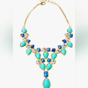 Amrita Singh Crystal Dune Necklace Turquoise/Lapis